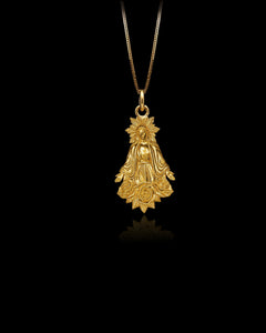 MINI Virgin Mary Roses Pendant (26.5 mm)
