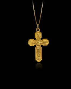 MINI Double Sided Orthodox Cross Pendant (28.5 mm)