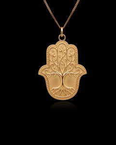 MINI Hamsa Tree Pendant (24.5 mm)