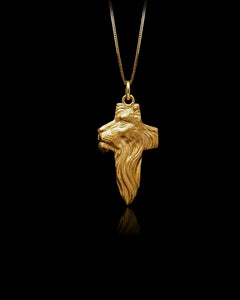 MINI Lion Cross Pendant (28 mm)