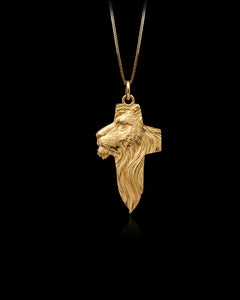 MINI Lion Cross Pendant (28 mm)