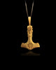 Gold Mjolnir Pendant
