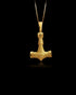 Gold Mjolnir Pendant