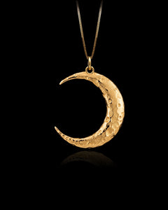 Gold Crescent Moon Pendant