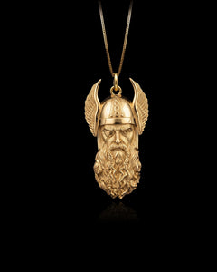 Gold Odin Pendant