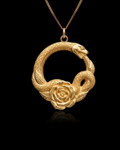 Gold Ouroboros Pendant
