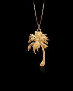 Gold Palm Tree Pendant