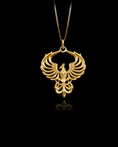 Gold Phoenix Ascend Pendant