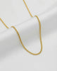 Solid gold Curb chain necklace for men