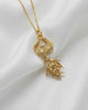 Solid gold St Phoenix pendant necklace for men