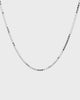 18k White Gold Box chain necklace