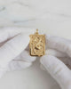 Solid gold dragon pendant necklace for men