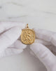 Solid gold St Michael pendant necklace for men