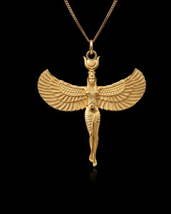 Gold Isis Queen Pendant