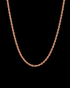 14K Rose Solid Gold Rope Chain