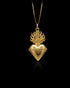 Gold Miraculous Heart Pendant