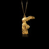 Gold Victory of Samothrace Pendant