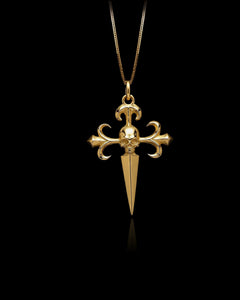 Gold Santiago Cross Pendant