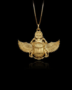 Gold Scarab Pendant