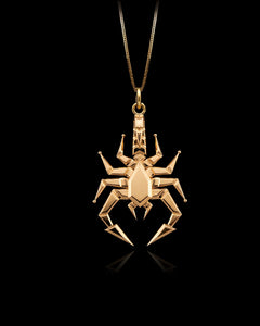 Gold Geometric Scorpio Pendant