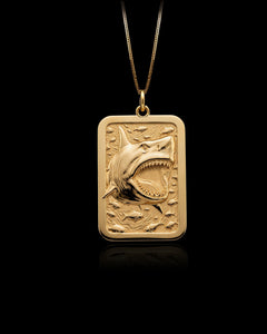 Gold Shark Pendant
