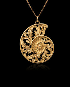 Gold Shell Pendant