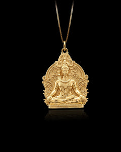 Gold Shiva Pendant