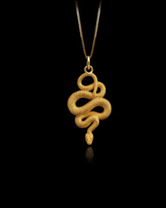 Gold Snake Pendant