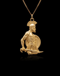 Gold Spartan Pendant