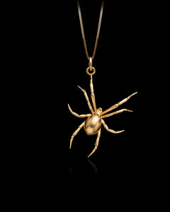 Gold Spider Pendant