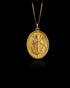 Gold St Michael Warrior Pendant