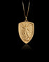 Gold St Michael Infernal Pendant