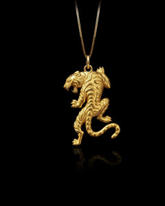 Gold Tiger Pendant