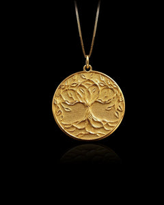 Gold Tree of Life Pendant 2