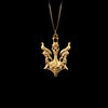 Gold Trident Pendant 3