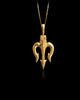 Gold Trident Pendant