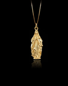 Gold Virgin Mary Pendant