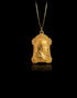 Gold Ave Maria Pendant