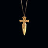 Gold Celtic Dagger Pendant