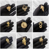 Solid 14k Gold Ouroboros Serpent Pendant Necklace - Snake Biting Tail Symbol - View #6